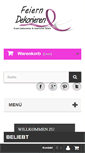 Mobile Screenshot of feiern-dekorieren.com